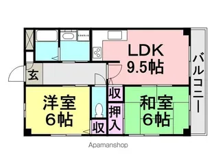 第2阪下マンション【401号室】の間取り