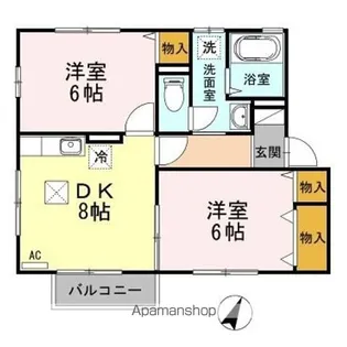 フォレスト・ガーデン【1階】の間取り