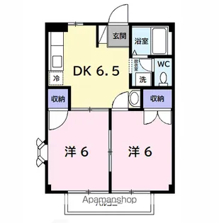 ファーストヒルズB【2階】の間取り