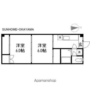 グリーンハイツ原尾島【2階】の間取り