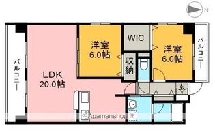 グランドール桜井【11階】の間取り