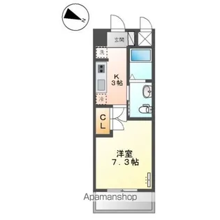 ヒーリングカーサⅡ【2階】の間取り