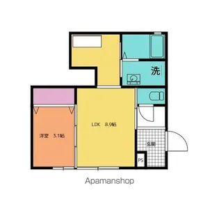 スペースとなみ【101号室号室】の間取り
