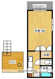 ボヌール姪浜【2階】の間取り