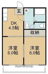 宮千代レジデンス【2階】の間取り