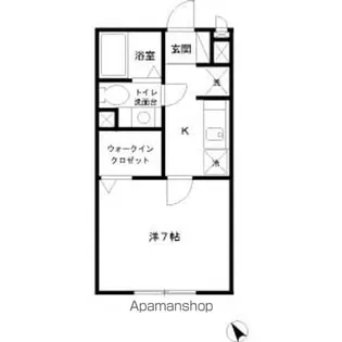 シャトレーS【1階】の間取り