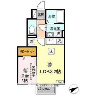 サンライズコーポ G【1階】の間取り