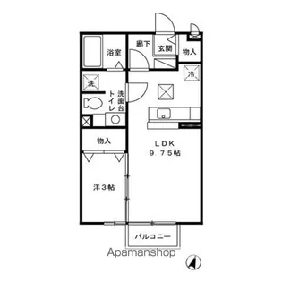 セジュール サンパティー【1階】の間取り