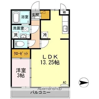 エスト・クレールⅡ【2階】の間取り