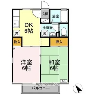 ロイヤルストーク B【2階】の間取り