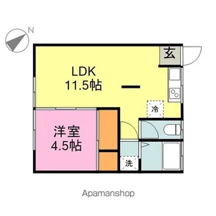 アトリエハウスⅠ【2階】の間取り
