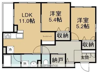 アンビシア(仙波町)【301号室】の間取り