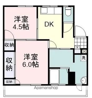 ヴィラナリー折戸B号棟【202号室】の間取り