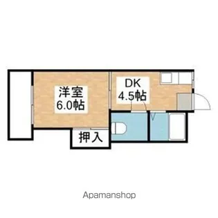 シティービュー瑞穂【2階】の間取り