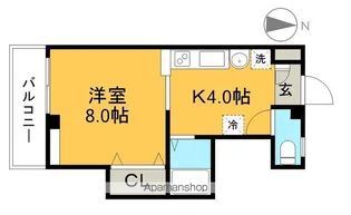 薊野コーポ【2階】の間取り