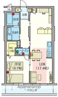 ARK EDO【406号室】の間取り