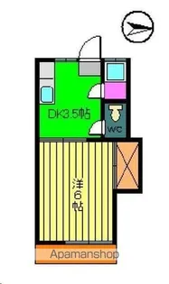 コーポ竹原【1階】の間取り