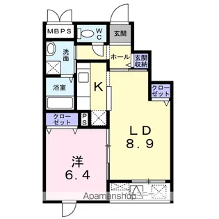 リュミエール【3階】の間取り