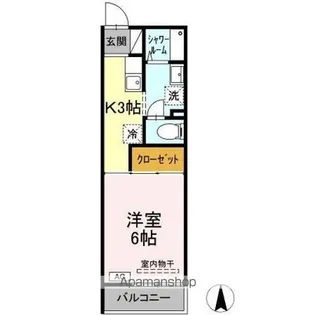 ドゥメゾン白楽【2階】の間取り