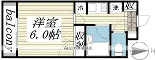 メゾン・ド・ラルジュ【4階】の間取り