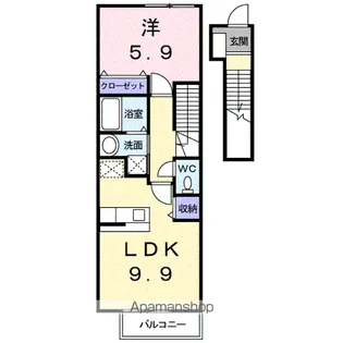 アルト・アルベロC【2階】の間取り