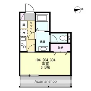 ベイルーム湘南台北【1階】の間取り