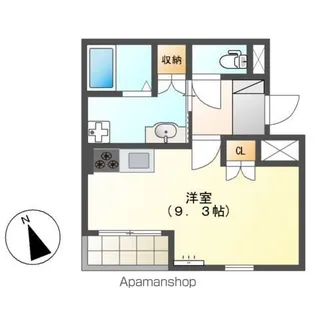 アンビシャス千葉城前【3階】の間取り