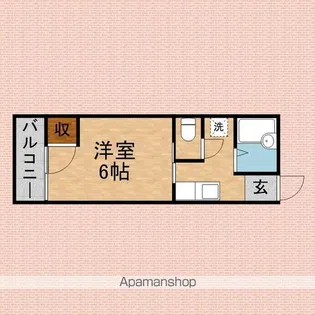 Nルームパースン【202号室】の間取り