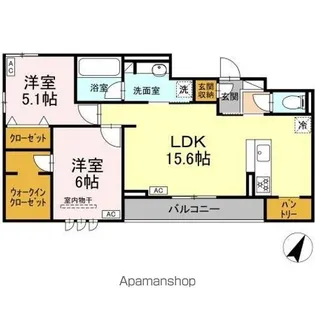 LAKE LOUISE【3階】の間取り