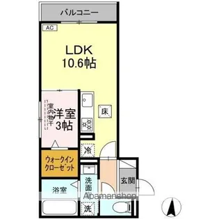 セレスティア岐南 EAST【1階】の間取り