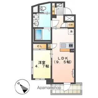 M&H(エムアンドエイチ)【3階】の間取り