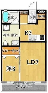 サクシードU.Ⅱ【1階】の間取り