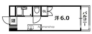 ダイバーシティ同志社【5階】の間取り