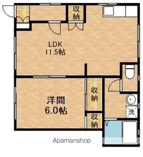 イーストハウス【1階】の間取り