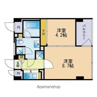 THE APARTMENT【9階】の間取り