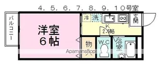 大内ハイツB【1階】の間取り