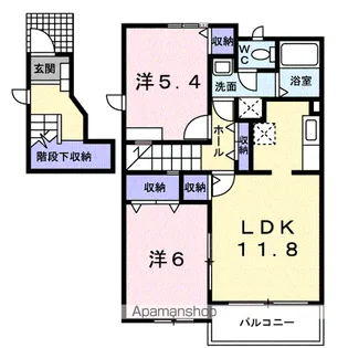 マジョリティー【2階】の間取り