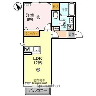 ヴァンベール21【1階】の間取り