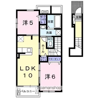 コリーナ ディ ヴェルデ 3【2階】の間取り