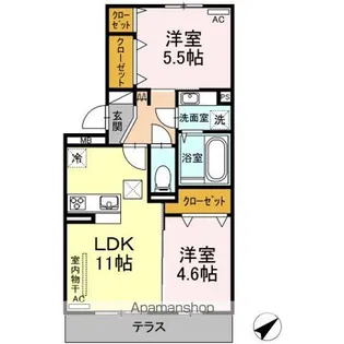 グランドヴィラ A棟【1階】の間取り
