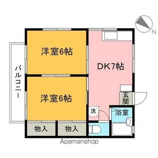 東ハイツ【202号室】の間取り