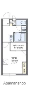 レオパレス姫神【207号室】の間取り