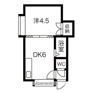 第16森宅建マンション【6号室】の間取り
