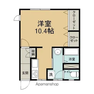 シンフォニーフラット【3号室】の間取り