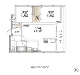 領家プライムコートⅠ【3階】の間取り