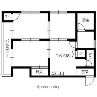 メゾン福重【203号室】の間取り