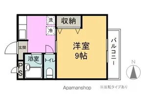 サープラスジュン【206号室】の間取り