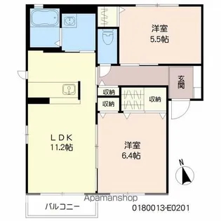 レシデンシア小森野 E棟【2階】の間取り