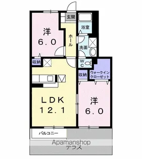 オーブⅡ【1階】の間取り