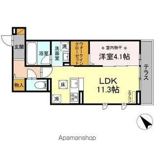 トップXV【1階】の間取り